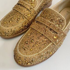 ❌ FINAL PRICE ❌ NWOB Betsey Johnson Sparkling Gold Loafers